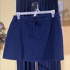 Kim Rogers Petite Skort PXL Womens Navy Blue Cotton Spandex Active Skirt Pull On